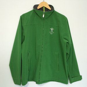 Vancouver 2010 Olympic Games Womens Jacket XL Green Full Zip Licensed Elevate